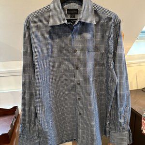 Scott Barber Men's Dress Shirt Casual Button Down Large
